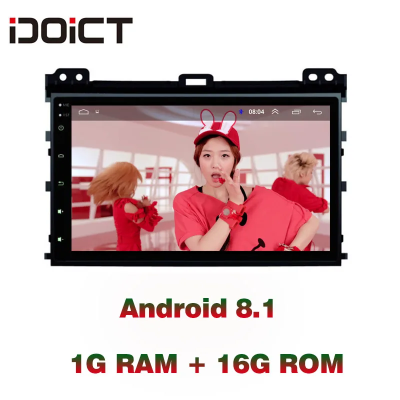 IDOICT Android 9 1 автомобильный DVD плеер GPS навигация Мультимедиа для Toyota Land Cruiser Prado 120