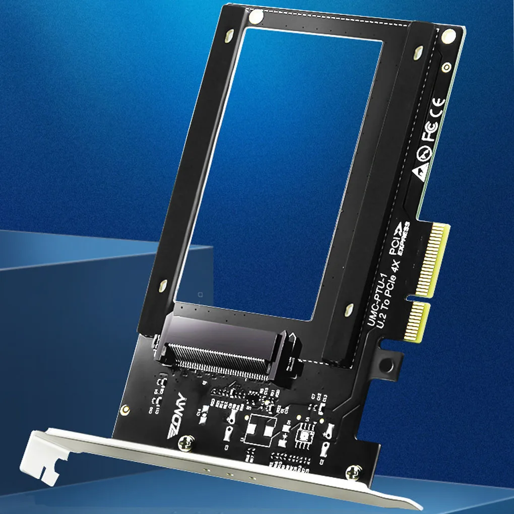 

U.2 to PCI-E X4 Riser Card 3.0 SFF-8639 to SSD Extension Adapter U.2 SSD SATA PCI Express Card for 2.5 Inch SATA HDD