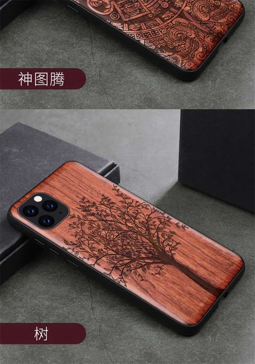 Чехол для телефона iPhone 11 iPhone11 Pro, чехол из ТПУ Boogic Wood для iPhone X XR XS Max 8 7 6 6s plus, аксессуары для телефонов