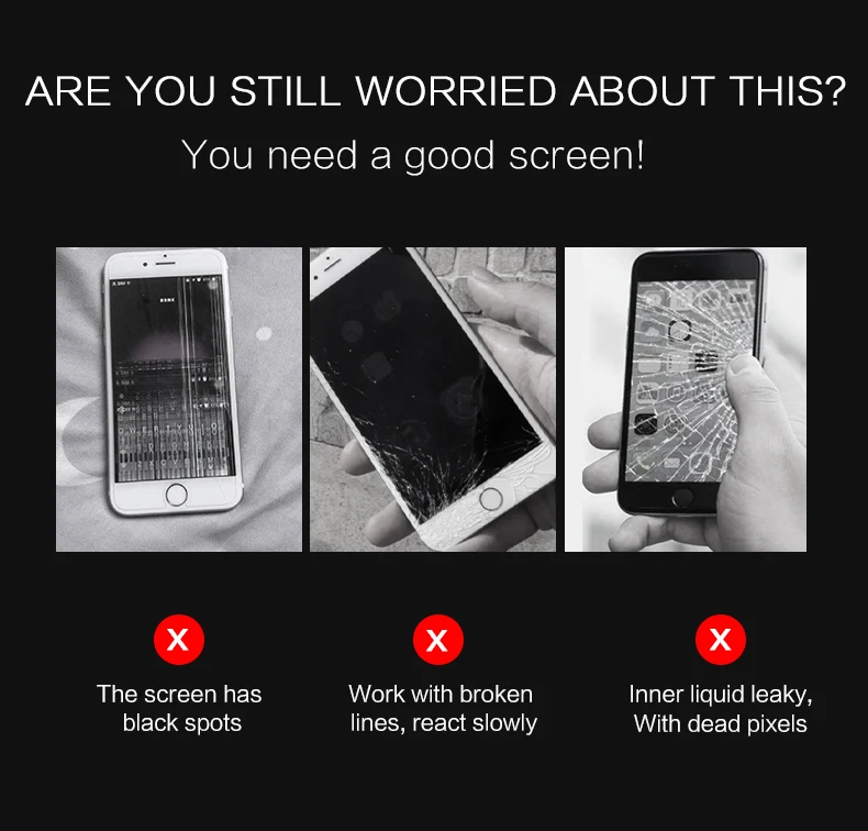 

3PCS/LOT AAA+++ AMOLED For iPhone X LCD TFT Technology Assembly No Dead Pixel OLED Screen Replacement Display