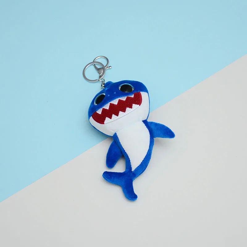 Blue Shark Линия друзей коричневый медведь преобразования плюшевая игрушка брелок Акула динозавр Тигр авокадо мягкие игрушки для детей мультфильм для девочек Подарки - Цвет: Blue Shark