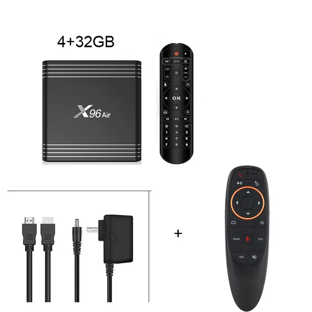 4GB 32GB G10 Gyro ТВ-приставка X96 Air Amlogic S905X3 Android 9,0 4 Гб 64 ГБ 32 ГБ 4K 8K 24fps Netflix X96Air 2,4/5,0G WiFi BT4.1 Smart tv box - Color: 4GB 32GB G10 Gyro
