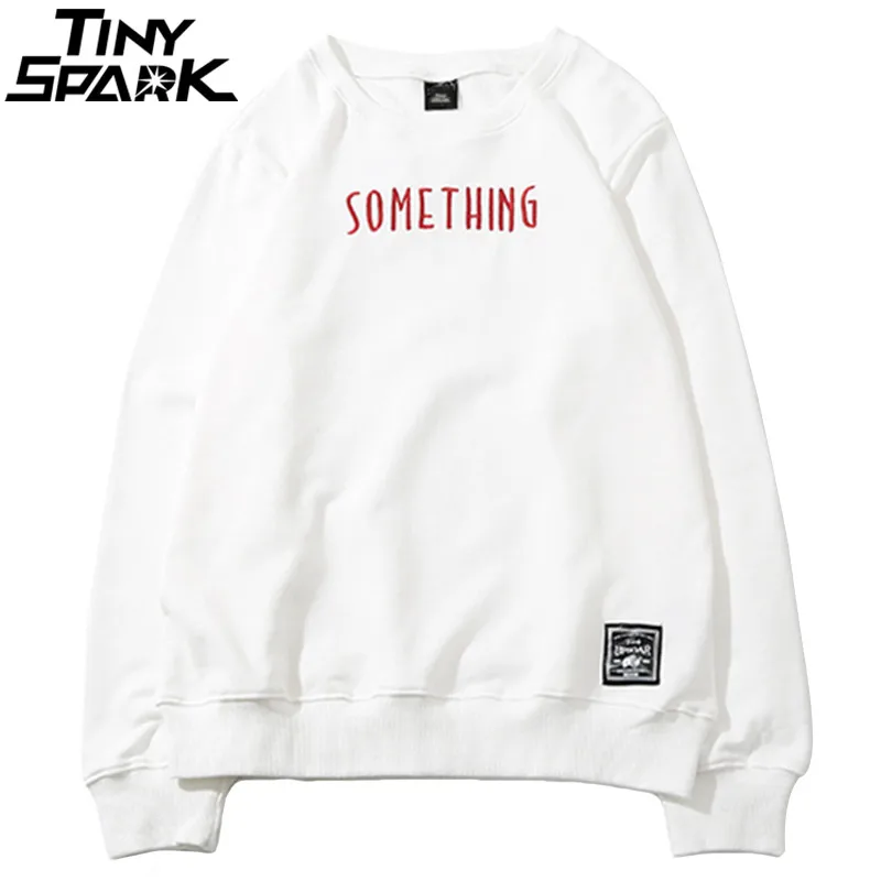 Мужская толстовка с вышивкой Повседневный хлопковый пуловер в стиле хип-хоп