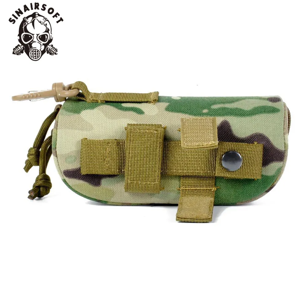 1000D нейлоновая тактическая сумка для очков жесткий Molle водонепроницаемый мини-чехол для уличных камуфляжных очков многофункциональная сумка аксессуары