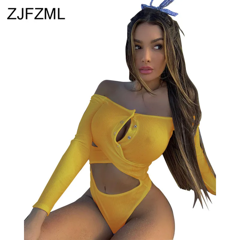 Женское боди с вырезом лодочкой и перекрестными лямками облегающий пляжный