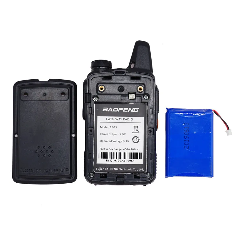 Original BAOFENG BF-T1 3.7V 1500mAh Li-ion battery for Walkie Talkie BFT1 Mini Two Way Radio baofeng Accessories | Мобильные