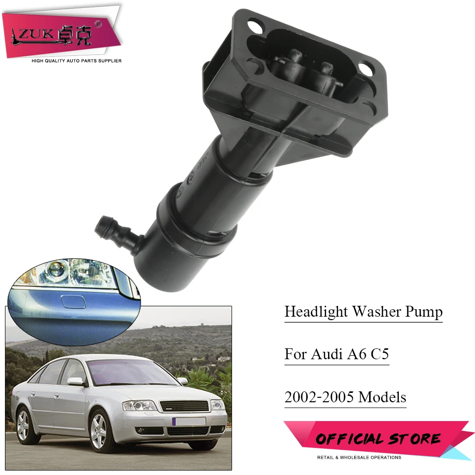 

1 шт. для Audi A6 / Avant S6 C5 2002 2003 2004 2005, насадка-распылитель для фары, насадка для насоса, водный распылитель, привод 4Z7 955 979