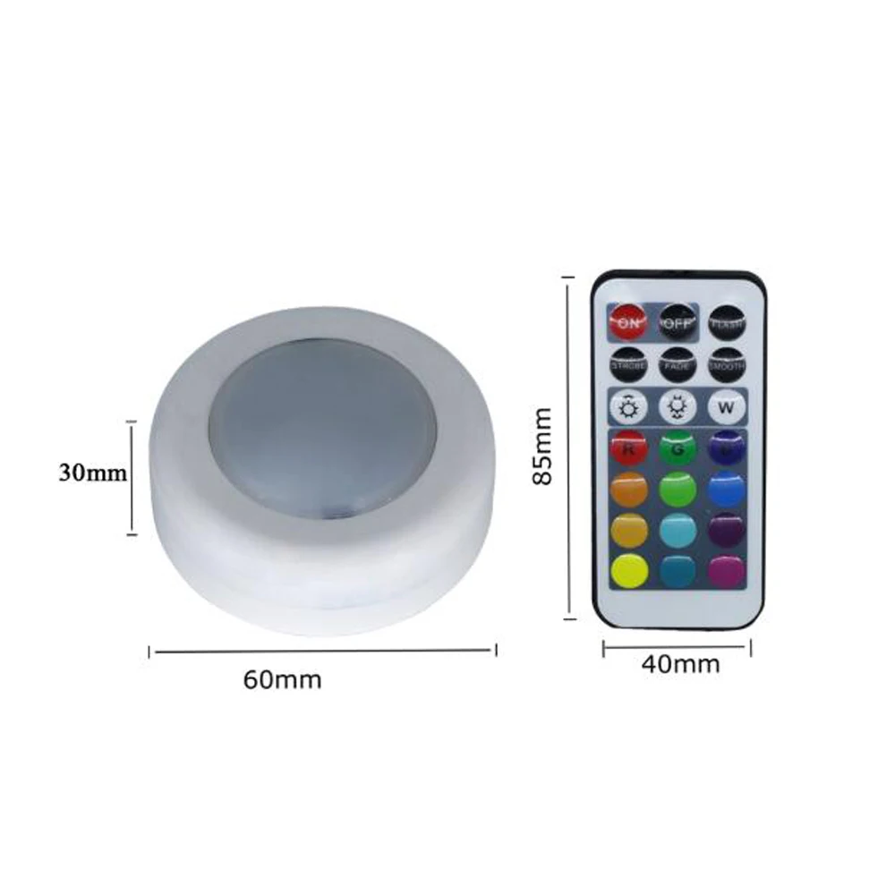 RGB 12 цветов Светодиодная подсветка под шкаф с регулируемой яркостью сенсорный