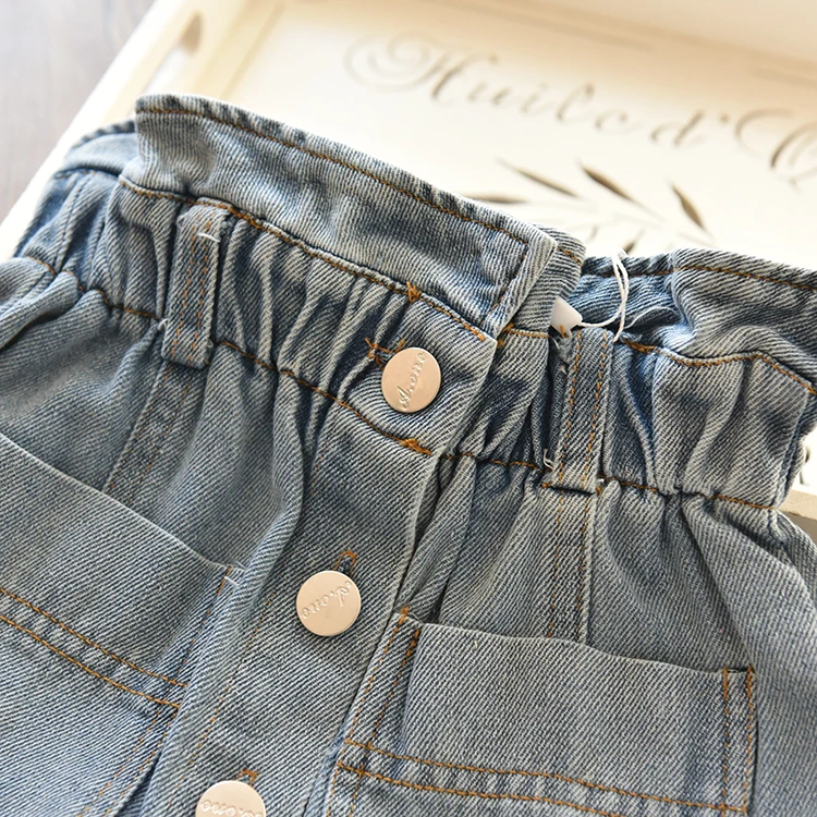 Юбка пачка для маленьких девочек летние детские джинсовые юбки американки