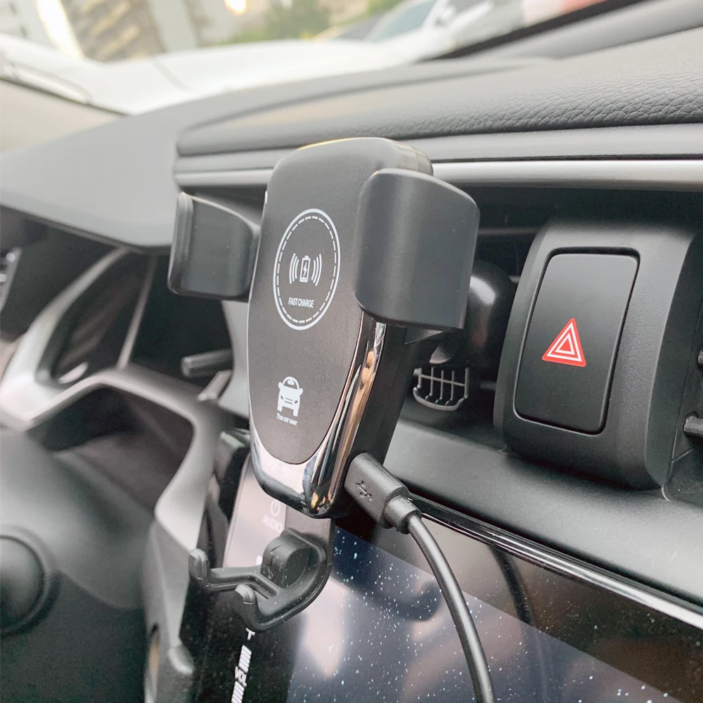 car phone accessories car wireless charger car phone holder car charger wireless 10w qi intelligent infrared air vent mount free global shipping
