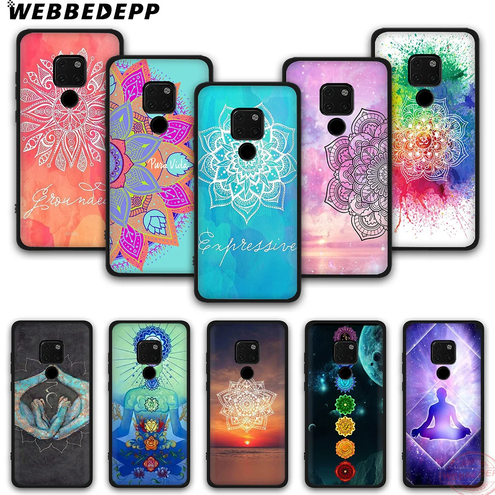 WEBBEDEPP Мандала чакра Модный мягкий силиконовый чехол для телефона Mate 10 20 30 Pro Lite Nova
