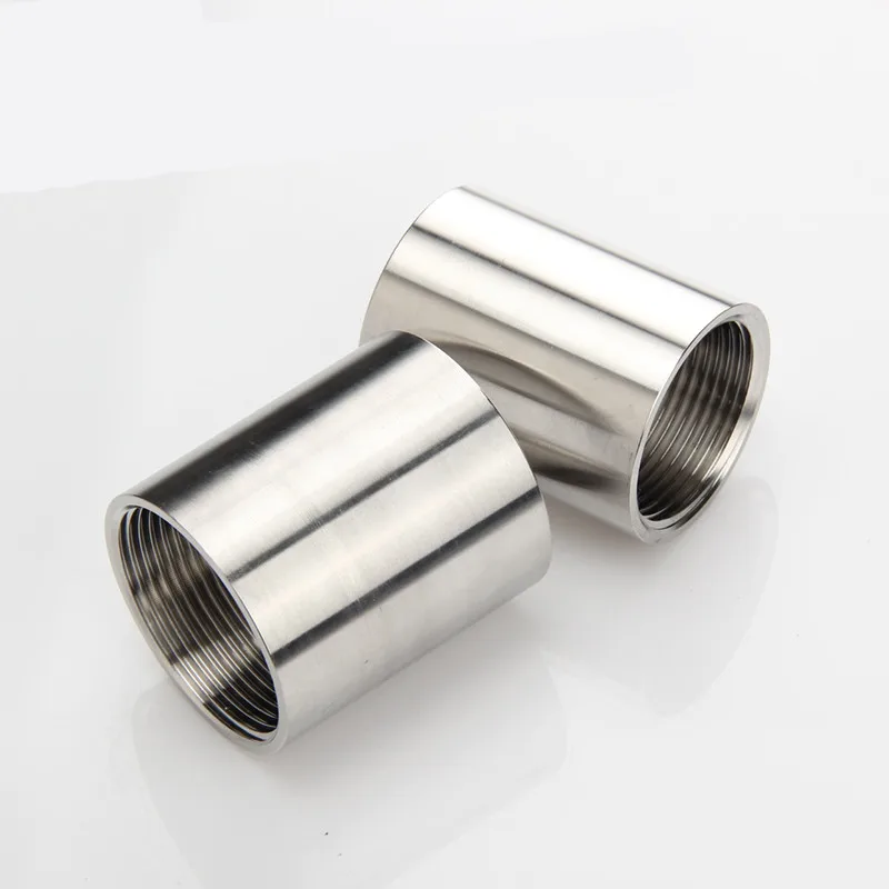 

304 Stainless Steel BSP 1/8"1/4"1/2"3/8" 3/4" 1" 1-1/4" 1-1/2" Female Threaded Pipe Fittings water gas connector adapter jointer