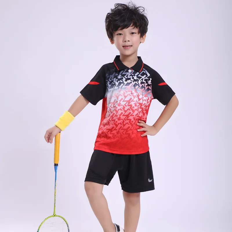 Лидер продаж детская спортивная одежда теннисные рубашки и шорты Джерси из