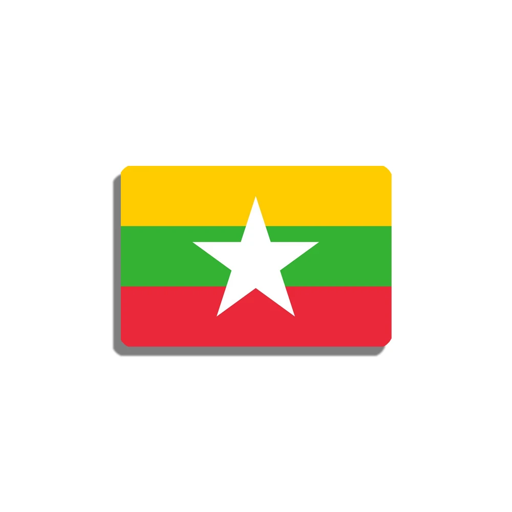 

Myanmar National Flag Brooch Resin Badge Patriotism Flag Lapel Pin For Backpacks Hat Coat