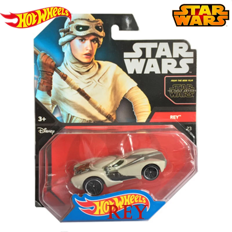Подлинные Hot Wheels Звездные войны классический фильм тема серии ролевая модель автомобиля коллекция игрушек для детей мальчиков подарок на день рождения CGW35 - Цвет: Rey