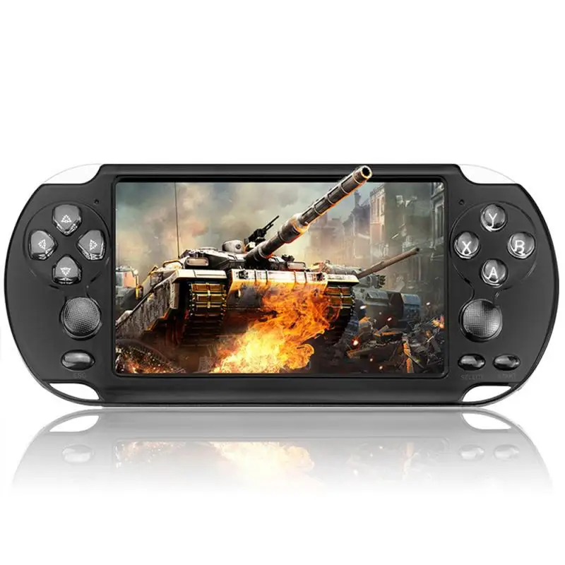 Black Новейшие встроенные 10000 игры, 8 Гб 5,1 дюймов портативные игровые плееры Портативный игровой плеер Видео FM камера портативная игровая консоль - Цвет: Black