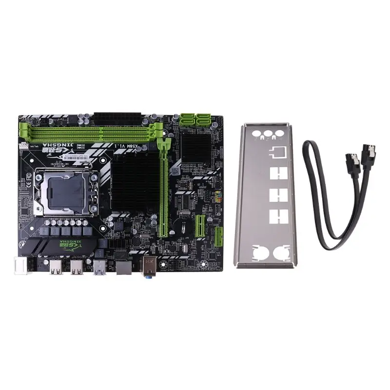 

X58 Motherboard LGA 1366 i7 5675 DDR3 Mainboard Support RECC 32GB SB3.0 Computer SATA USB