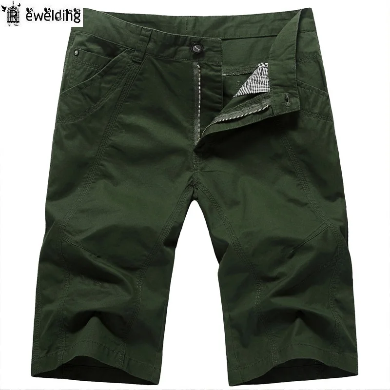 

2020 Summer Plus Size Loose Shorts Men New Casual Men's Cotton Military Cargo Shorts High Quality Male Solid Short Pants
