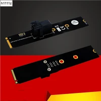 riser card m 2 module minisas hd sff 8643 36pin connector to ngff m 2 key m adapter support intel 750 2 5 u2 sff 8639 nvme ssd