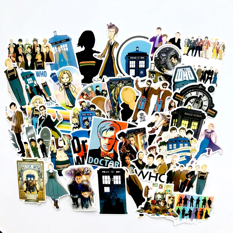 50 шт./упак. сериала &quotДоктор Кто&quot граффити наклейки для Чемодан мотоцикл