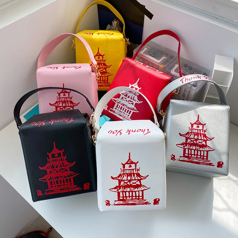 Женская сумка через плечо Boutique De FGG китайская с выносом и принтом башни