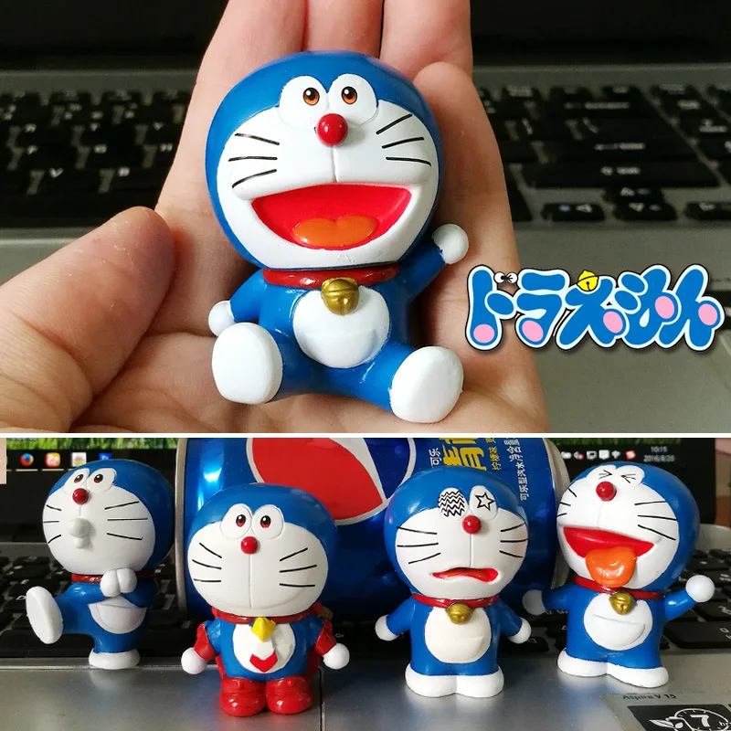 6 шт. автомобильные мини-украшения Dashbord Decors ПВХ Doraemon машина кошки куклы