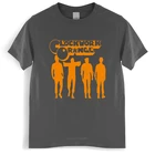 Мужская Роскошная хлопковая футболка, Мужская футболка оранжевого цвета с заводным механизмом, свободные топы для мужчин, Прямая поставка