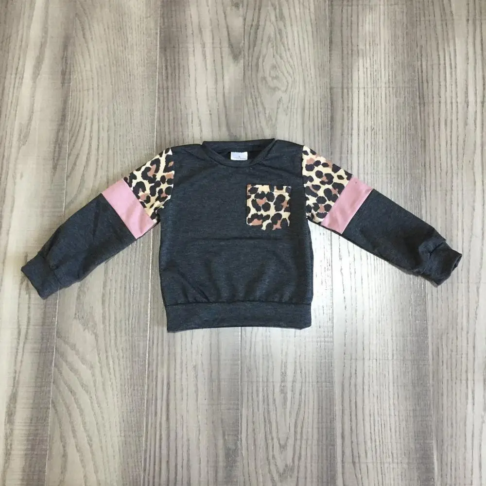 Одежда для мамы и дочки осень/зима raglans детский топ с леопардовым принтом | Мать