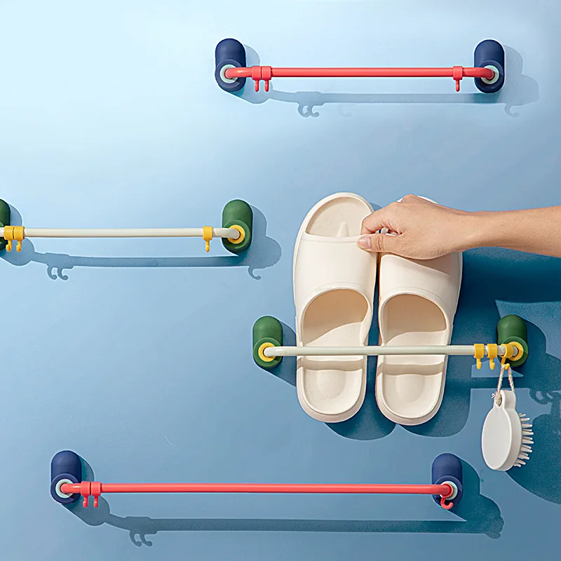

Shoe Racks Storage Wall Mount Slippers Hanging Shelf Slipper Rack Holder