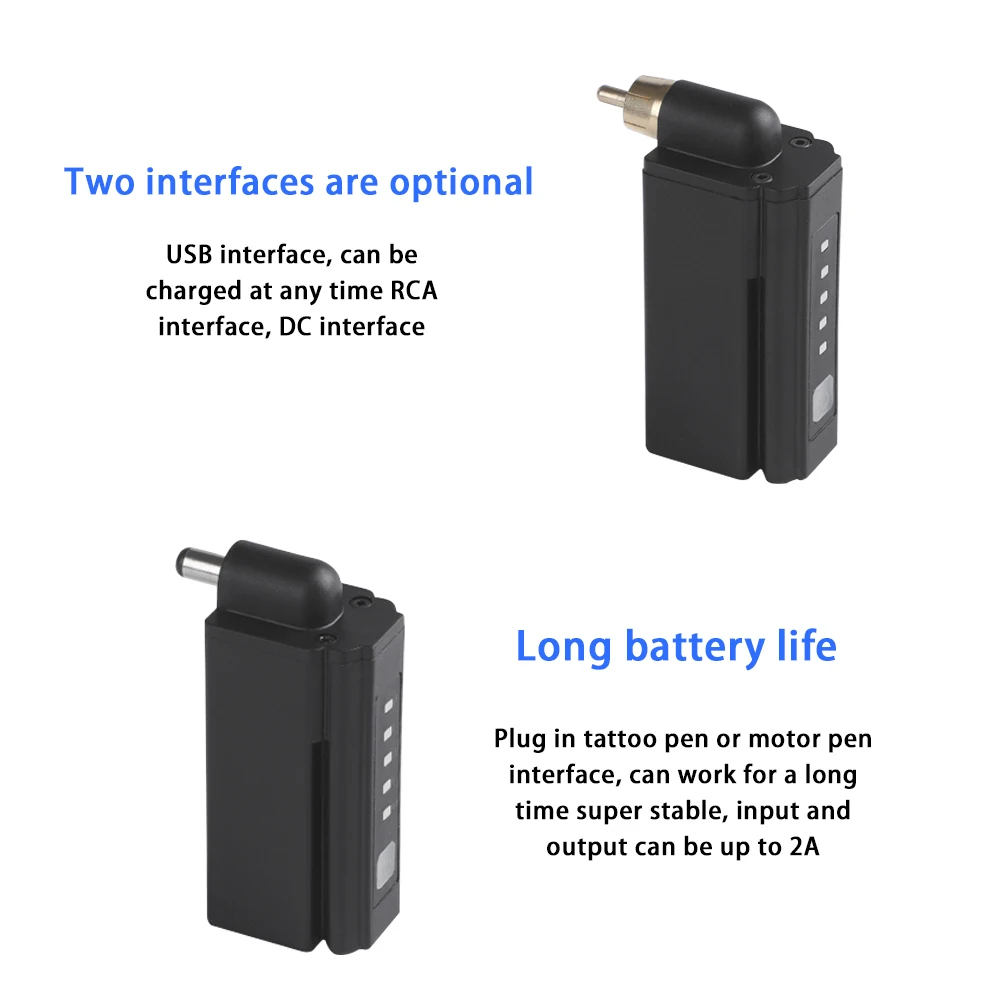 Новинка 2019 беспроводной источник питания для татуировок мини-перезаряжаемый