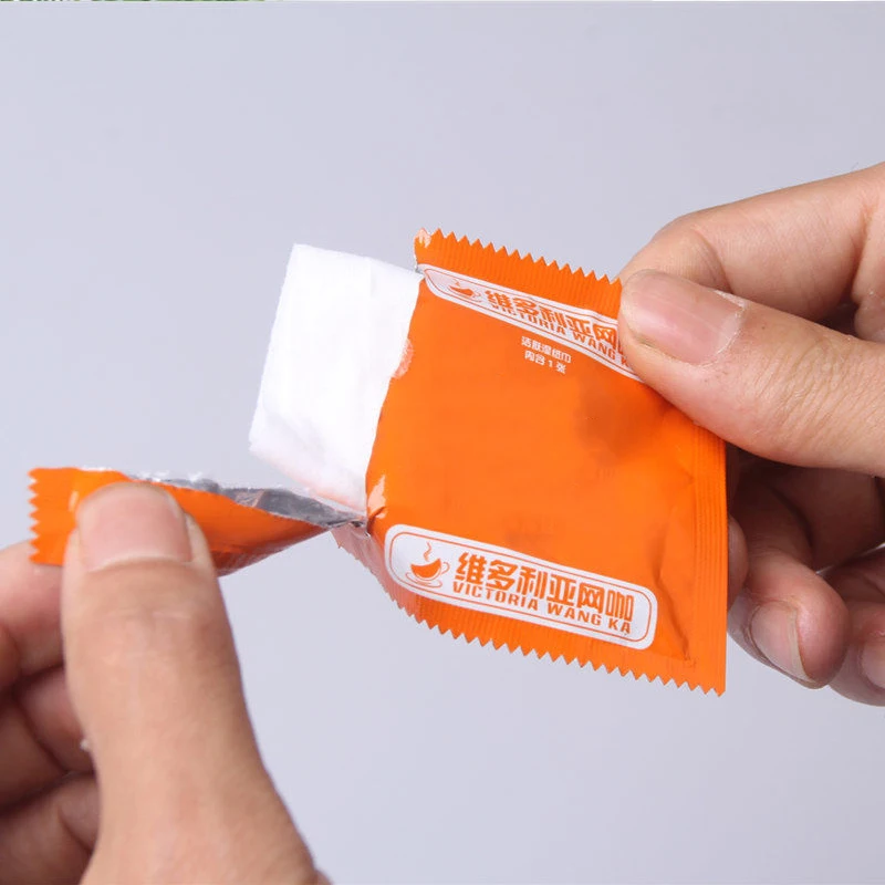 100 шт/кор. Одноразовая влажная салфетка для очистки кожи влажные салфетки