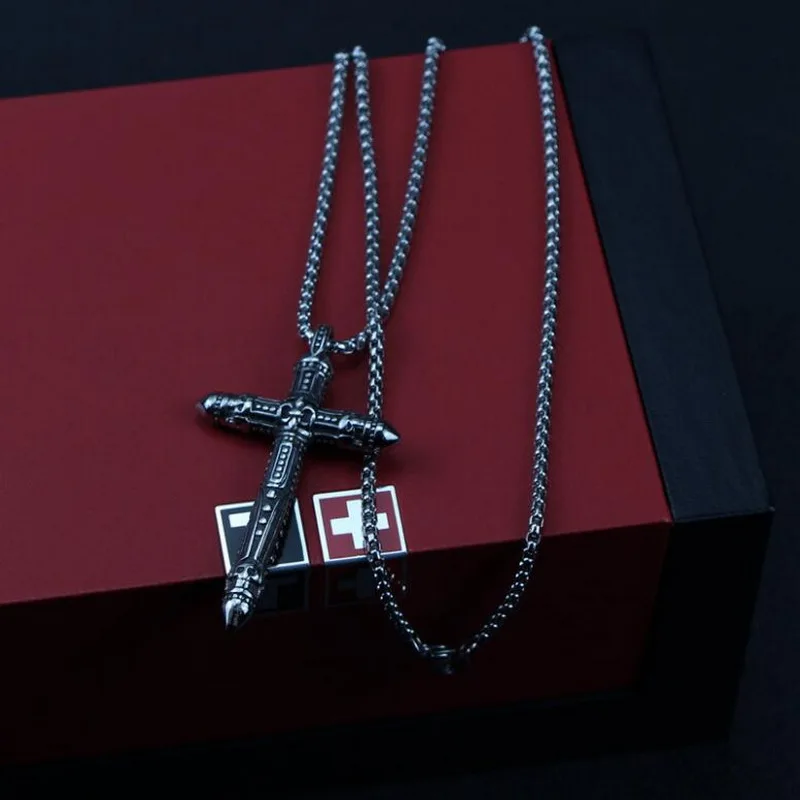 Ожерелье из титановой стали с крестом Портативные Инструменты для повседневного