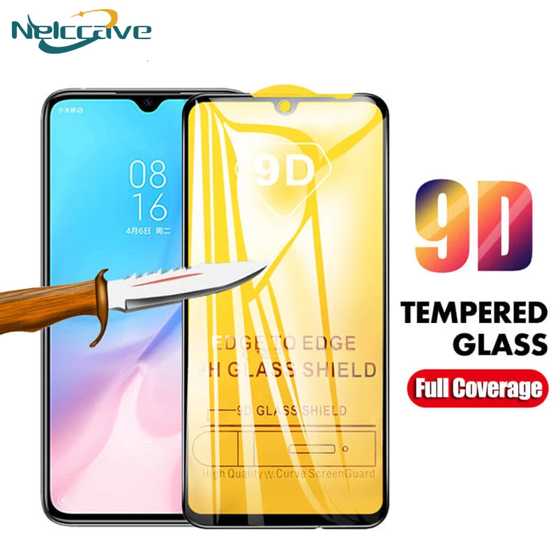 Закаленное стекло 9D для Xiaomi A3 Lite Mi A2 A1 5X 6X Mi7 Play Note 3 Poco X3 X2 F1 F2 пленка защиты экрана с