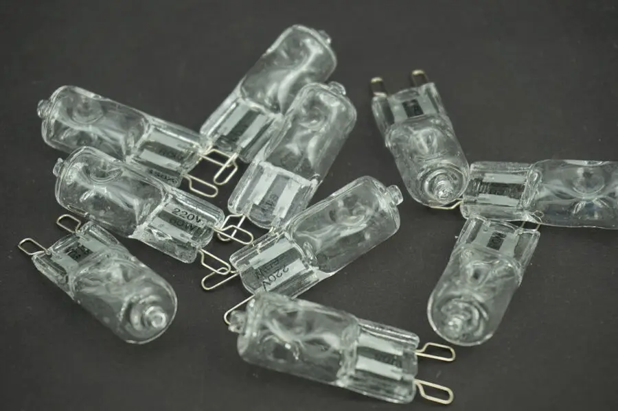 220 В галогенные G9 Pin прозрачные лампочки энергосберегающие лампы 25 Вт 40 60