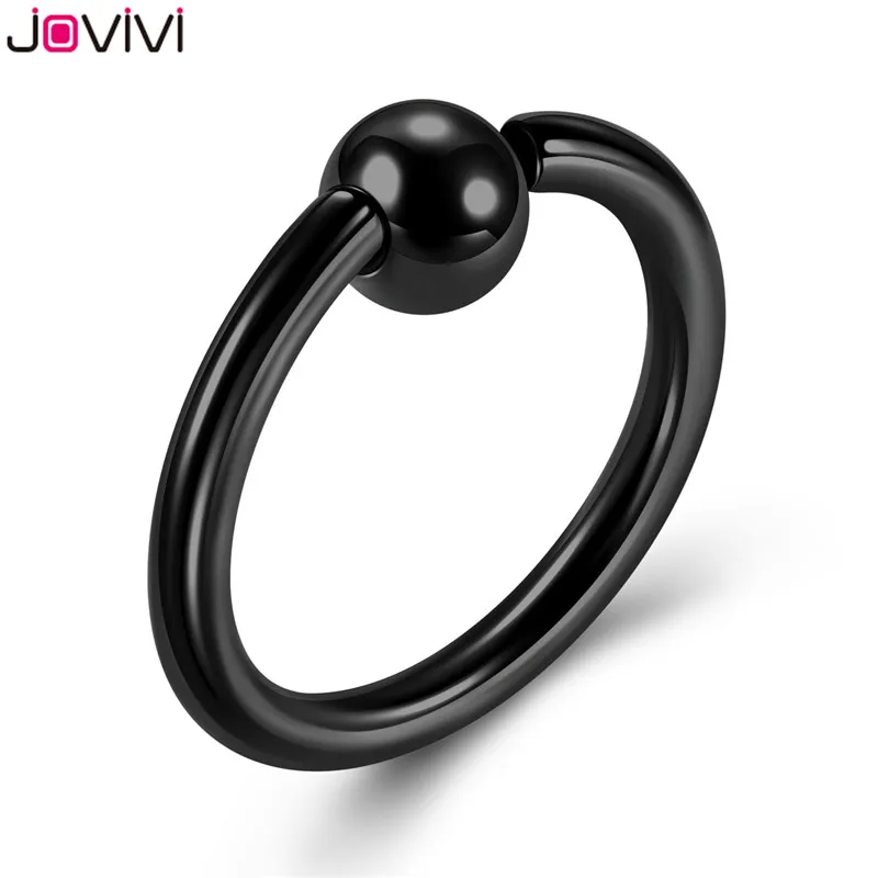 Jovivi кольцо из нержавеющей стали 0 г 8 мм в пленку CBR спиральный для хряща Шпилька