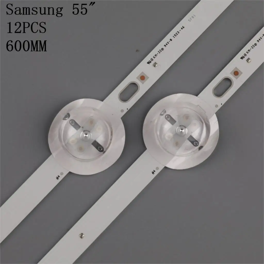 12Pcs/Kit LED Strip For 55 TV SAMSUNG_2014CURVED55_FCOM9_REV1.0_140820 55CA9550 SVS550AB5 L55H9600A-CUD LTA550FW01 TX-55CR430E