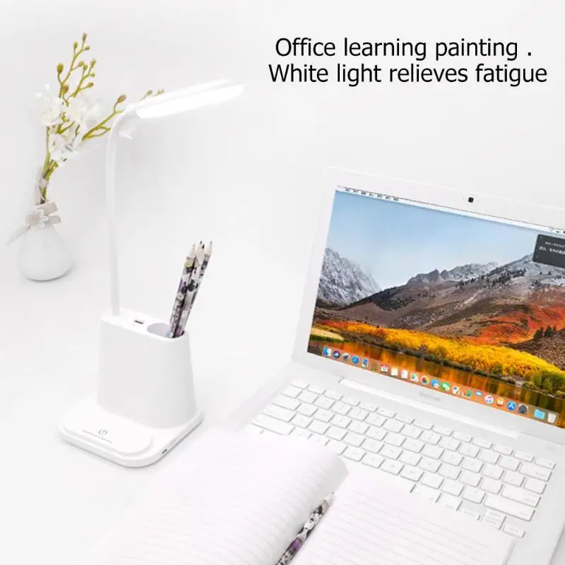

USB Rechargeable Bedroom Table Light Multifunctional LED Touch Desk Lamp Touch Dimming Adjustment Table Lamp Bedroom Living Room