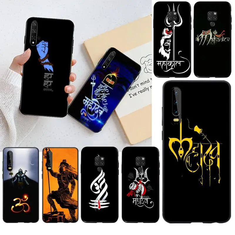 Чехол для телефона CUTEWANAN Hinduism Lord Shiva Mahakal Huawei P40 P30 P20 lite Pro Mate 20 P Smart 2019 prime|Бамперы| |