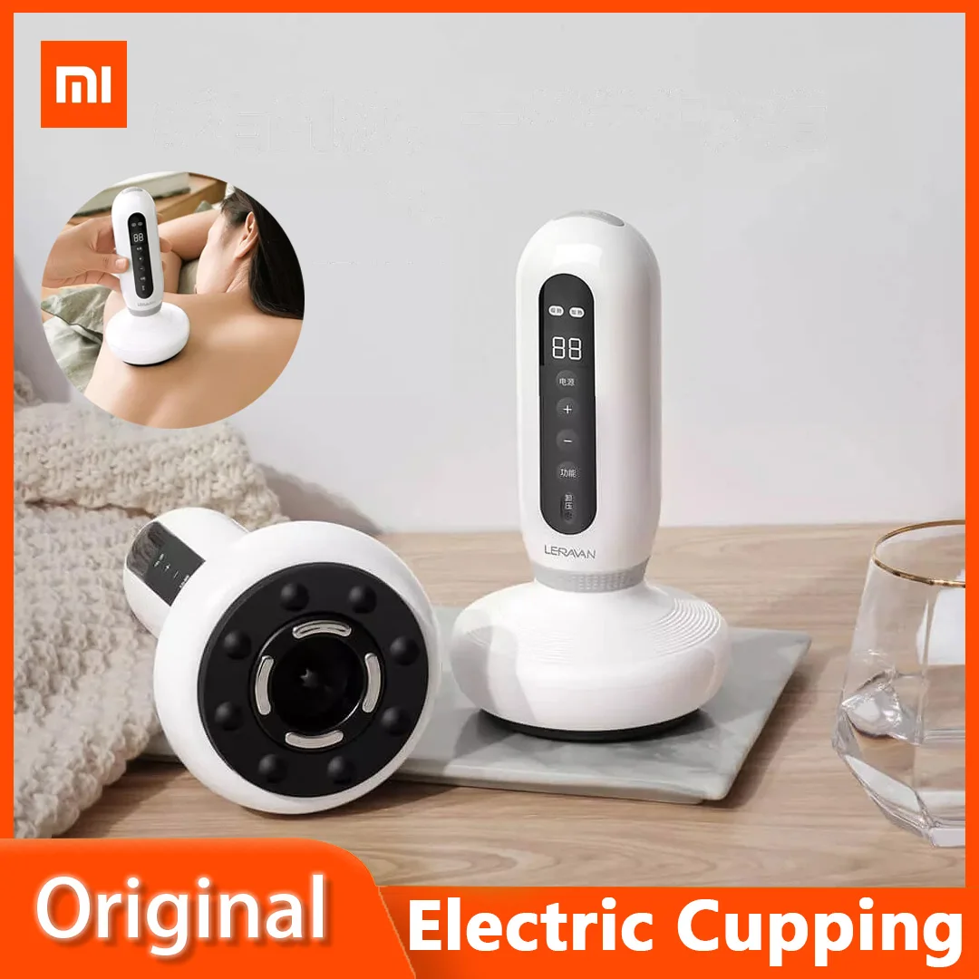 

Original Xiaomi LERAVAN Bianstone Cupping Scraper Wireless Portable Electric Massager Smart Temperature Control Type-C Charging