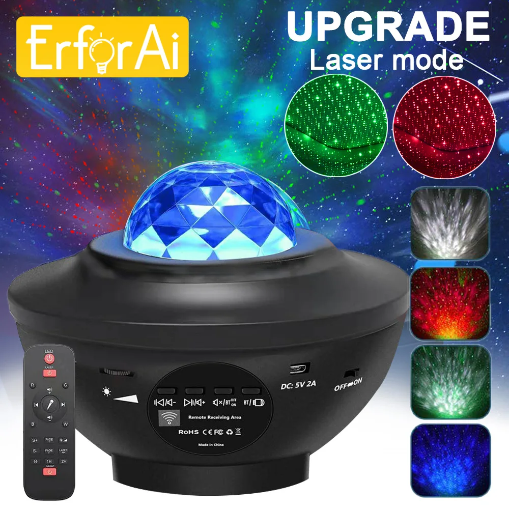 Светодиодный Звездный проектор ночной свет галактика звездное освещение