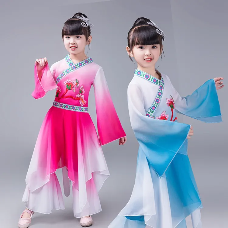 Новые женские детские классические танцевальные костюмы Yangko фанатные танцы с