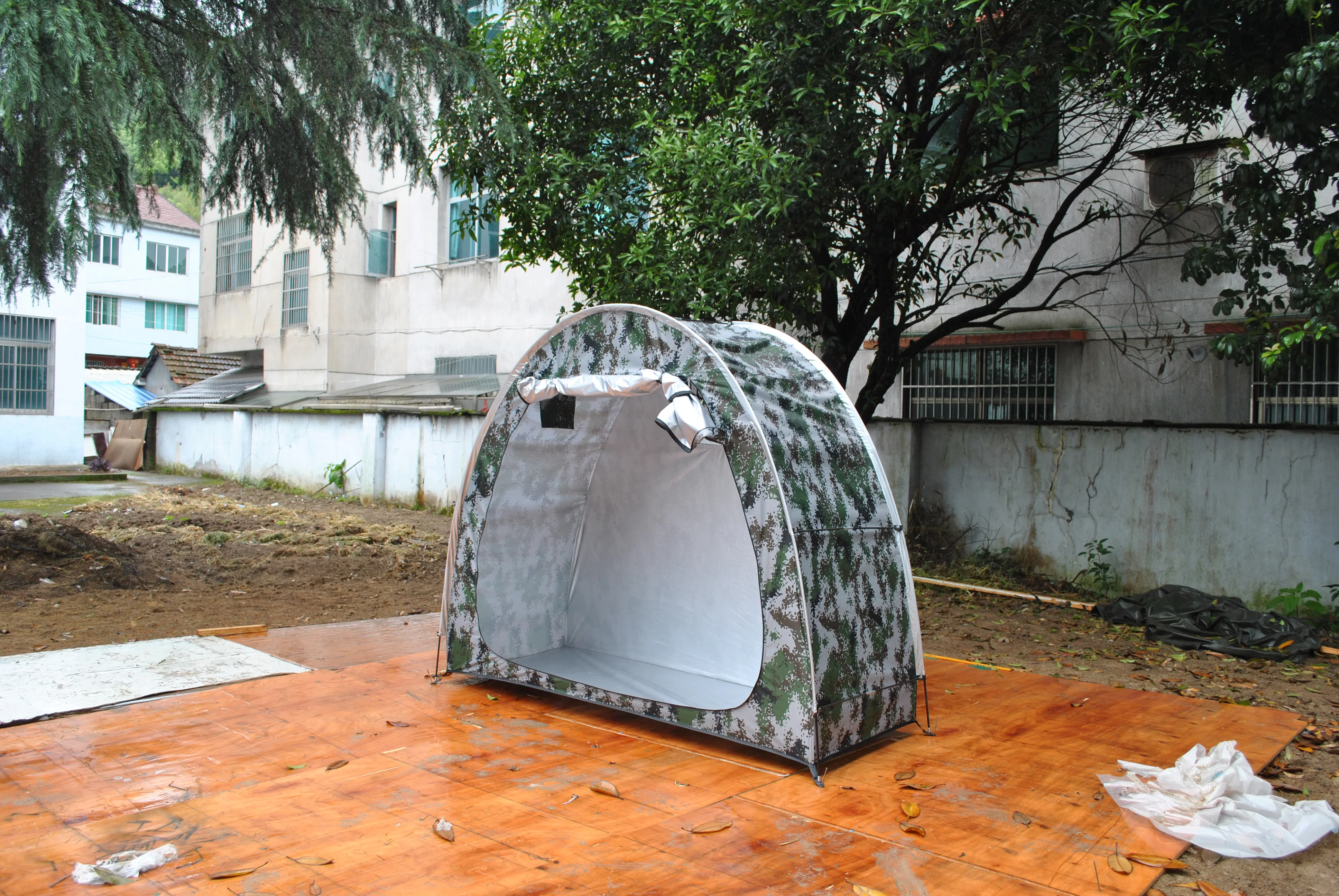 

CZ-491 camouflage Bike Tent Bike Storage Shed tent,Bicycle Storage Shed,bike cover,Outdoor Storage Shed Tent with Siliver coated