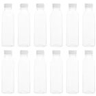 30 шт. прочные многоразовые контейнеры, пустые бутылки для напитков, прозрачные банки для сока с крышками, пластиковые бутылки для хранения напитков