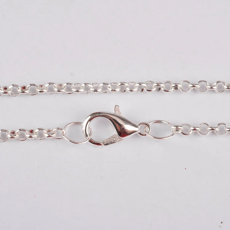 Комплект канатиков для создания ювелирных ожерелий на цепочке Rolo 3 мм, 100 штук, длина 40-80 см.