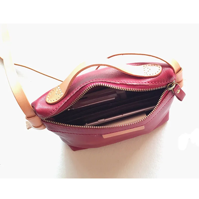 

Retro wild leather small square bag soft leather mini shoulder bag pure leather casual first layer leather crossbody bag female