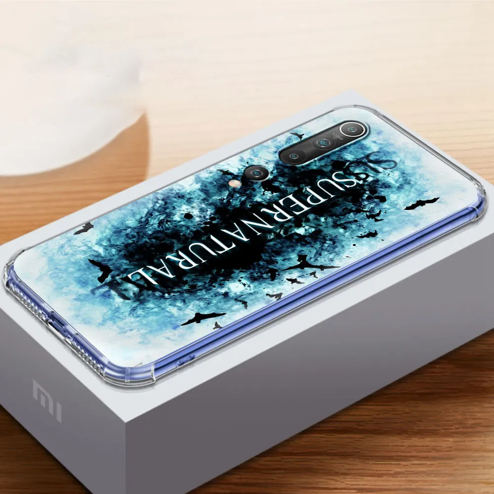 

Supernatural logo Clear Soft Case for Xiaomi Mi Note 10 Lite 9T 10T Pro 5G Poco X2 X3 NFC M2 Airbag Phone Cover