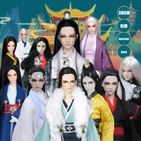 30cm 16 bjd doll 20 ball joints dolls with full outfits clothes set wig makeup handmade ancient man christmas birthday gifts