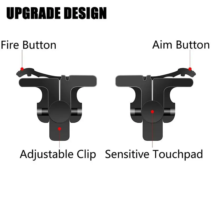 1 Pair PUBG Moible Controller Gamepad Trigger for PUGB Mobile Game Pad Grip L1R1 Joystick IPhone Android Phone | Электроника