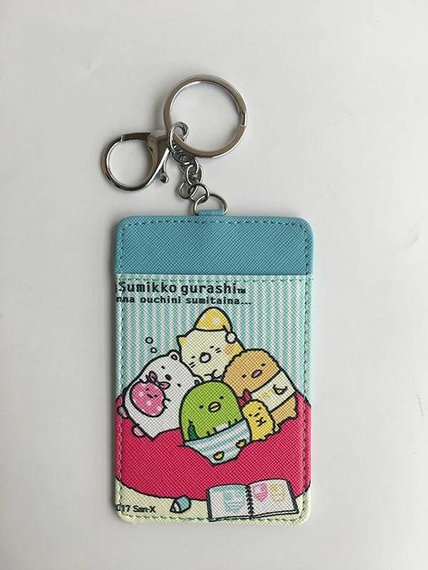 see chart IVYYE 1 шт. Sumikko gurashi аниме плюшевый держатель для карт PU мультфильм Кредитные ID Сумки монета автобус карты кошелек малыш девочки подарки - Цвет: see chart