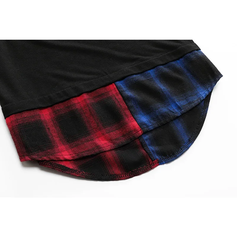 

Short sleeve hoodies men sweatshirts fashion Hip hop streetwear Patchwork summer hooded sweatshirts man